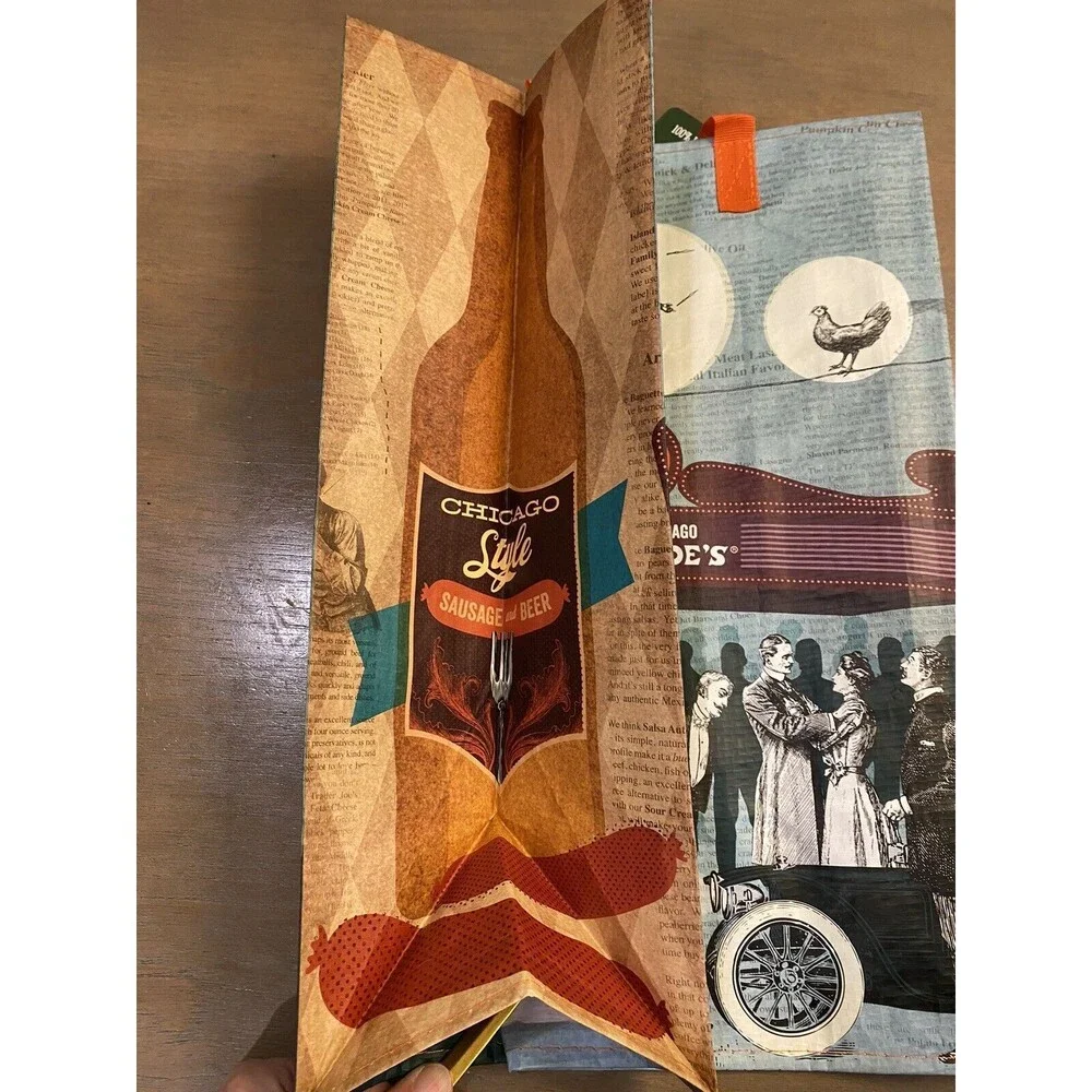 Trader Joe’s Bag CHICAGO Reusable NEW Grocery Shopping Gr8 Gift Ships Fast